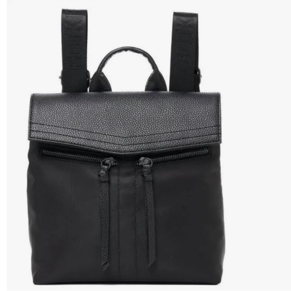 Botkier Trigger Mini Black Nylon Adjustable  Backpack Purse